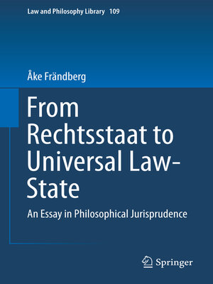 cover image of From Rechtsstaat to Universal Law-State